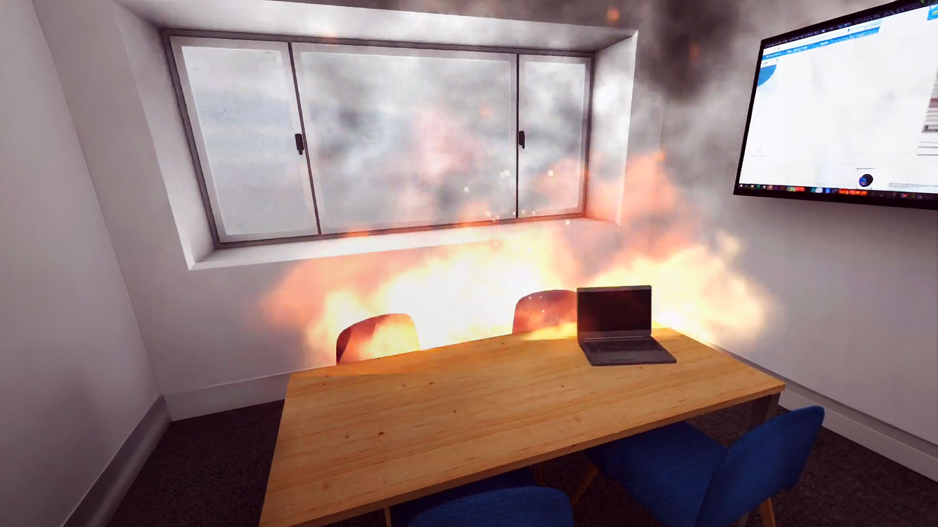 Simulador PRL: Incendio en oficina